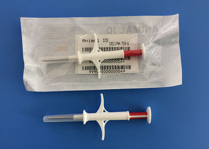 ICAR Approved Animal ID Microchip With Disposable Syringes, 1.4 * 8mm Glass Tag