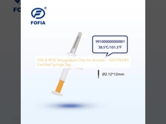 FDX-B RFID chip temperatury dla zwierząt    ISO11784/85 Certified Syringe Tag