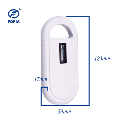 24/7 OLED Animal ID Microchip Scanner Reader 134.2KHz z językiem operacyjnym angielskim