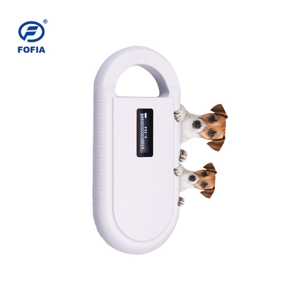 Angielski mikrochip zwierzęcy skaner RFID Litium Battery Handheld z 5 godzinami ciągłego czasu