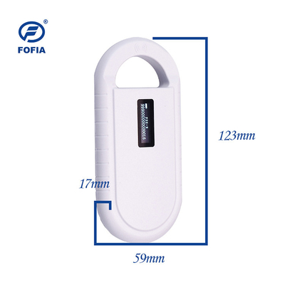 Mini ręczny skaner Microchip dla zwierząt Czytnik RFID dla zwierząt domowych 15-cyfrowy identyfikator FDX-B