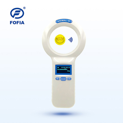 Czytnik RFID 134,2 Khz do zarządzania zwierzętami 12 języków Wyświetlacz OLED Niebieski przycisk