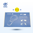 Czytnik RFID 134,2 Khz do zarządzania zwierzętami 12 języków Wyświetlacz OLED Niebieski przycisk