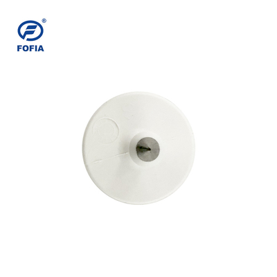 Białe kolczyki HDX Eletcronic 29 mm do identyfikacji bydła NLIS