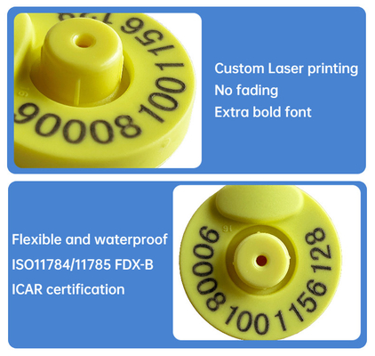 Elektroniczne kolczyki do śledzenia zwierząt 134,2 kHz Rfid do identyfikacji zwierząt