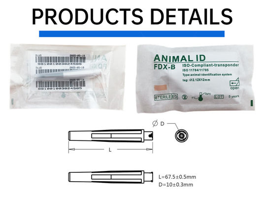 A new generation of 2-in-1 implantable Identification  Microchip for All Kinds of Animals ZS005
