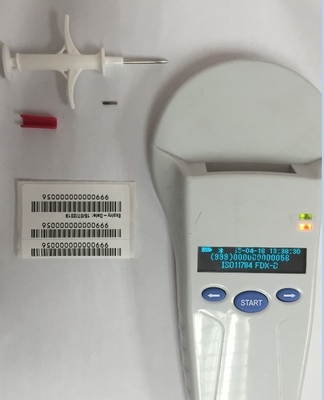 ISO11784/5 FDX-B Standardowy mikroczip identyfikacyjny RFID dla zwierząt, jednorazowa strzykawka, unikalne bezpieczeństwo danych