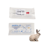 134,2 Khz RFID Animal ID Microchip Strzykawki z 1,4 * 8 mm znacznikami bioszkła do transponderów do wstrzykiwania zwierząt domowych