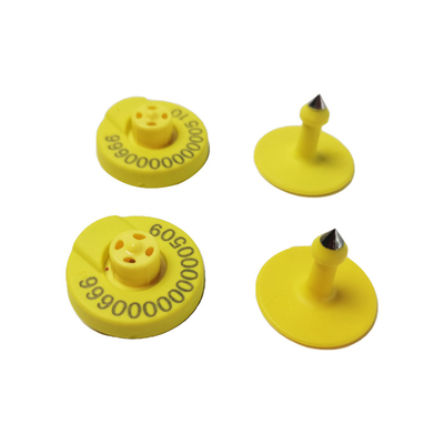 134.2 Khz Easy Yellow Electronic Ear Tags dla bydła