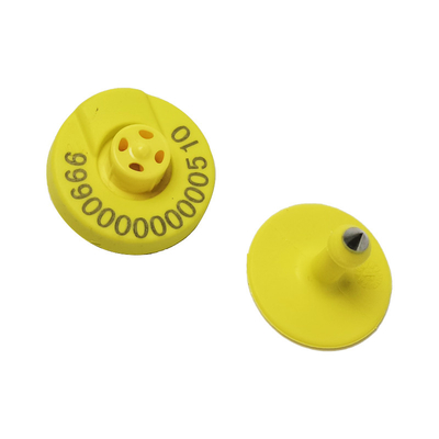 134.2 Khz Easy Yellow Electronic Ear Tags dla bydła