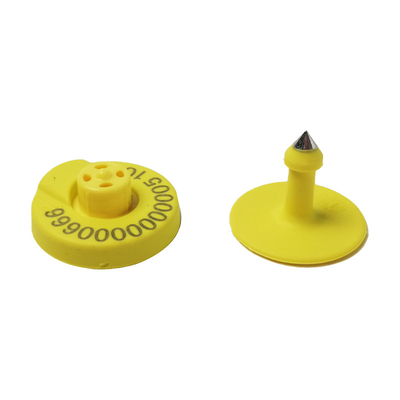 134.2 Khz Easy Yellow Electronic Ear Tags dla bydła