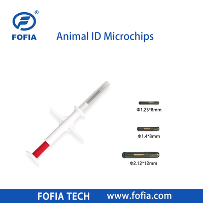 Implantacyjny mikroczip dla koni 134.2khz Rfid Chip dla zwierząt domowych Pet Id Mikrochipy do wstrzykiwań dla zwierząt z strzykawką