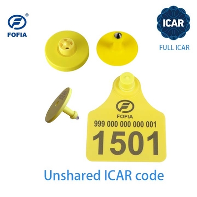 FULL ICAR ET908 Krągła oznaka ucha do identyfikacji zwierząt z obsługą czytnika BLE ISO11784/5 Niewspólny kod ICAR