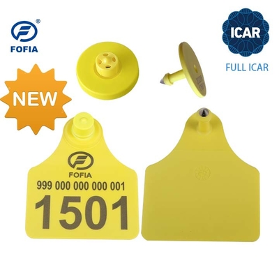 FULL ICAR ET908 Krągła oznaka ucha do identyfikacji zwierząt z obsługą czytnika BLE ISO11784/5 Niewspólny kod ICAR