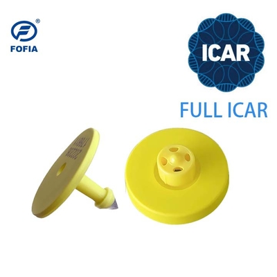 Full ICAR 125KHZ/134.2KHZ RFID Animal Ear Tags Elektroniczne RFID niskiej częstotliwości do śledzenia zwierząt