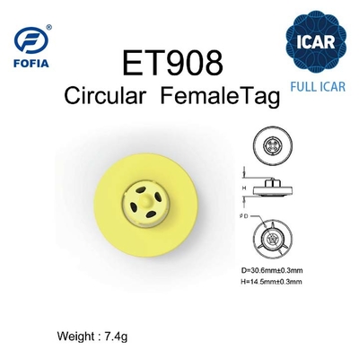 FULL ICAR ET908 Krągła oznaka ucha do identyfikacji zwierząt z obsługą czytnika BLE ISO11784/5 Niewspólny kod ICAR