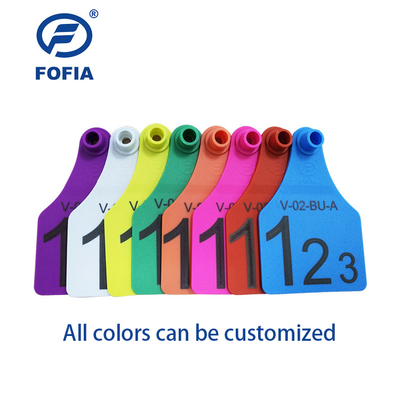 Żółty Standard ISO Elektroniczne oznakowanie uszu dla zwierząt hodowlanych Standard ISO11784/5 HDX/FDX