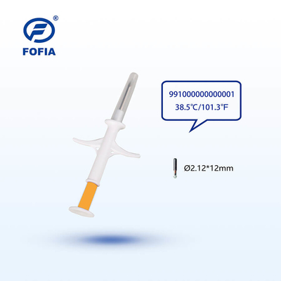 Chip RFID temperatury dla zwierząt – strzykawka z certyfikatem ISO11784/85