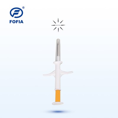 HT003 Wstrzykiwalny mikroczip RFID z czujnikiem temperatury, certyfikat ISO11784/85 FDX-B