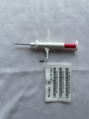 Mikrochip jednorazowej strzykawki z identyfikatorem zwierząt dla zdrowia i dobrostanu zwierząt z wysterylizowaną papierowo-plastikową torebką do pakowania