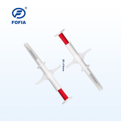 Certyfikat ICAR FOFIA ZS007 RFID 134,2 kHz Mikrochip zwierzęcy z chipem FDX/EM4305 IP67 Wodoodporny do opakowań z tworzyw sztucznych do wstrzykiwania zwierząt gospodarskich i zwierząt domowych