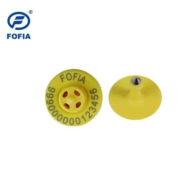 PEŁNE kolczyki elektroniczne ICAR ET908 okrągłe z czytnikiem BLE do identyfikacji zwierząt i nieudostępnionym kodem ICAR zgodnym z ISO11784/5