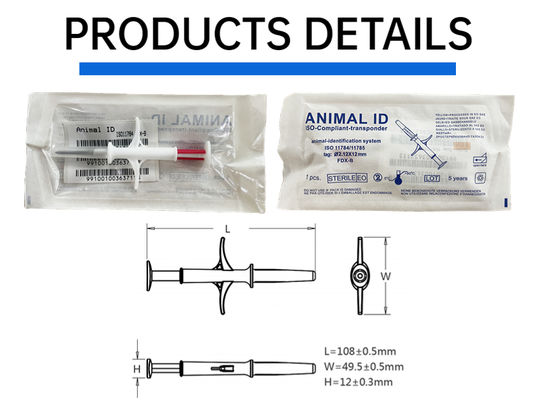 ISO 11784/5 Waterproof Mini Tag Pet ID Microchip Animal RFID Chip for Secure Animal Identification