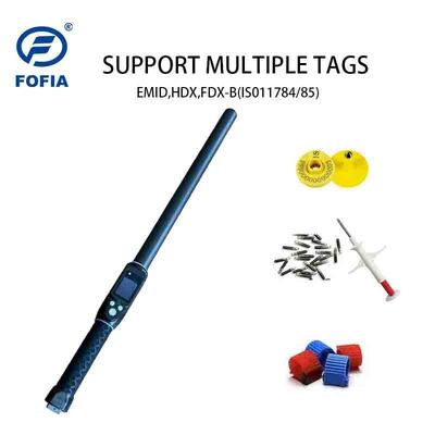 Odległość odczytu 30 do 100 cm Czytnik RFID dla zwierząt Skanner Bluetooth Inwentarz RFID Stick Reader System Operacyjny Wszystko