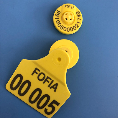 Wodoodporne elektroniczne kolczyki do uszu Rfid Animal ISO11784 50szt