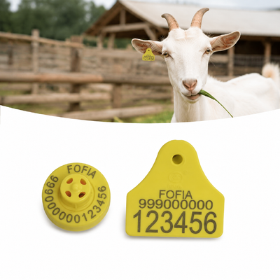 4.0g Sheep Ear Tags Frequency 134.2KHz Perfect for Goat Ear Tagging Providing Clear Identification and Tracking