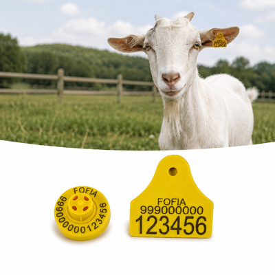 Frequency 134.2KHz Livestock Identification Tags Ensuring Validity More Than 5 Years Suitable for and Livestock Monitoring