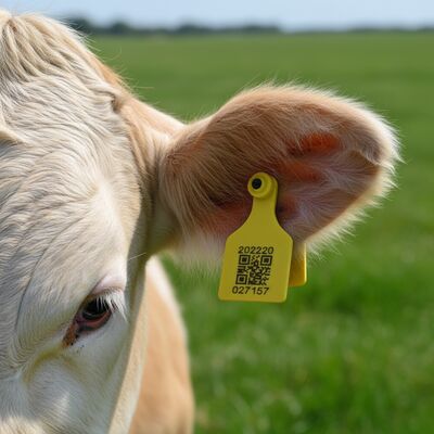 T921 Zwierzę Żółty koza Kolczyk do bydła hodowlanego RFID TPU Bydło hodowlane Koń