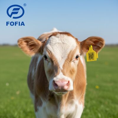 Nowy T921 Zwierzęcy tag słuchowy Żółty wysokiej jakości RFID TPU do użytku u bydła