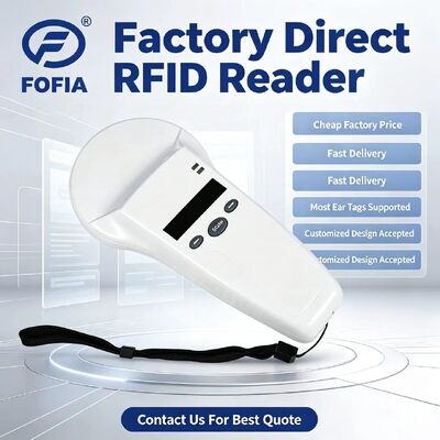 wodoodporny czytnik RFID z ekranem OLED 128x32 USB ForPlastic Długodystansowe rozwiązanie dla zwierząt domowych i gospodarstw rolnych