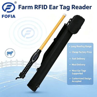 FOFIA wodoodporny PT280 czytnik RFID 134.2kHz PVC Plastic NLIS Australia ICAR Approved Cattle ID USB ISO 11784/5 10-20cm