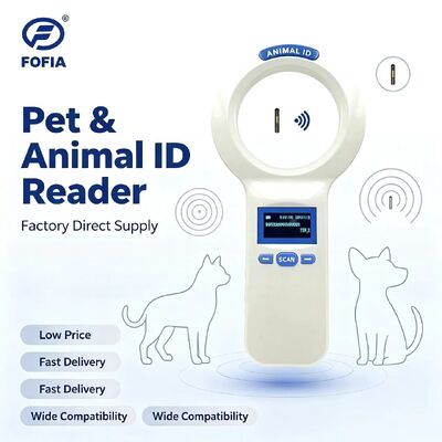 wodoodporny FOFIA PT200 RFID czytnik przenośny 128x64 OLED ekran Długodystansowe odczytywanie 10-20m Protokół ISO11784/5