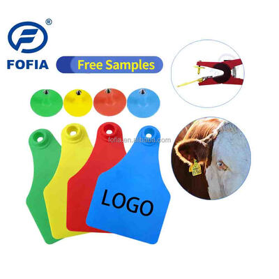 FOFIA ET921 Plastikowe etykiety uszu krowiego, śledzenie zwierząt, kodowanie laserowe, różne rozmiary, bydło, owce, świnie