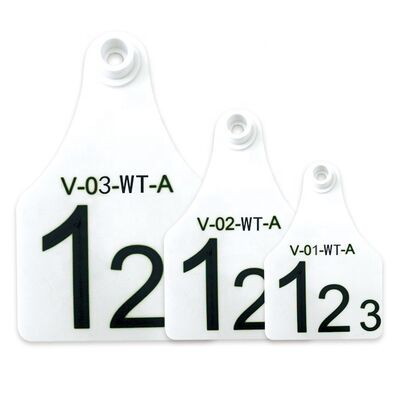 FOFIA ET921 Plastikowe etykiety uszu krowiego, śledzenie zwierząt, kodowanie laserowe, różne rozmiary, bydło, owce, świnie