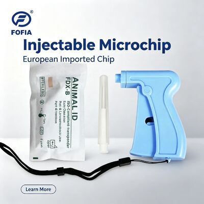 Fofia Gorąca sprzedaż RFID oddzielny i wielokrotny134.2kHz Animal ID Mikrochip ZS005 wodoodporny dla zwierząt domowych Wstrzyknięcie 1,5 roku gwarancji