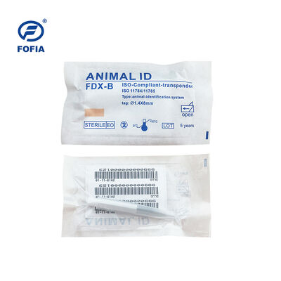 Fofia 2026 Nowy bestsellerowy mikrochip RFID 134,2 kHz dla psów i zwierząt, dzielony, plastikowy ZS008, wodoodporny do iniekcji dla zwierząt