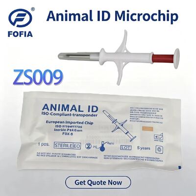 2026Hot Selling Edition Pet Nowy RFID 134.2kHz Układ zintegrowany Fofia Zwierzę Implantacyjny Mikroczap Biały materiał PP wodoodporny
