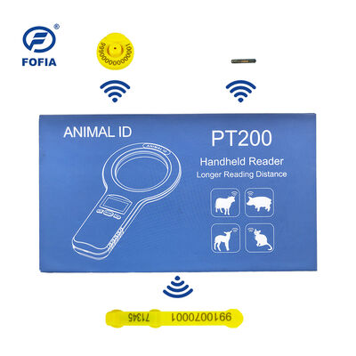 Czytnik kart RFID z mikroczipem dla zwierząt Fofia PT160, plastikowy, ręczny, 134,2 kHz, ekran OLED, bateria litowa USB, certyfikat CE, ISO, zasięg 5-10 cm