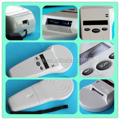 Wytrzymały czytnik RFID FOFIA PT580 ręczny 125kHz/134.2kHz ISO11784/5 ekran OLED 128x32 zasięg odczytu 10-20m USB/dla zwierząt