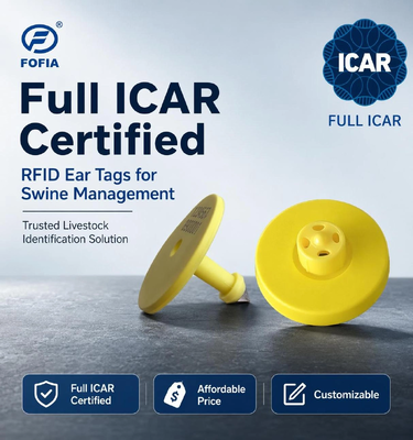 Pełny ICAR ET908 wodoodporne RFID zwierzęce etykiety ucha FDX-B 134.2Khz EM4305 Chipy dla bydła krowy elektroniczne karty kontroli dostępu