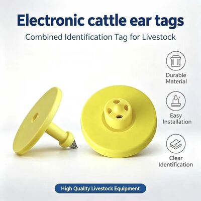 Wodaodporny RFID Ear Tag z zgodnością z ISO11784/5 i 5-letnią gwarancją na śledzenie zwierząt hodowlanych