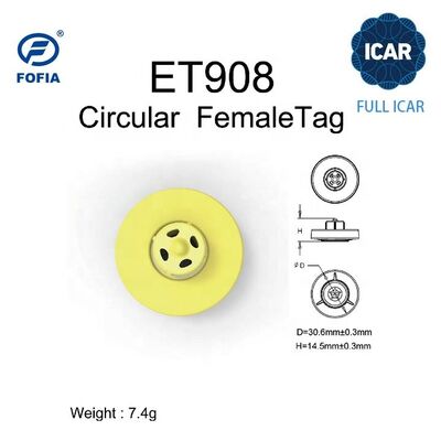 Wodaodporny RFID Ear Tag z zgodnością z ISO11784/5 i 5-letnią gwarancją na śledzenie zwierząt hodowlanych