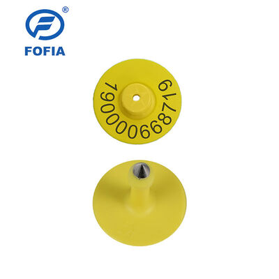 Nowy UHF Elektroniczny wodoodporny RFID TPU 5,7 mm Żółty Etykiety uszu ET933+T901 Chipy 5 lat gwarancji