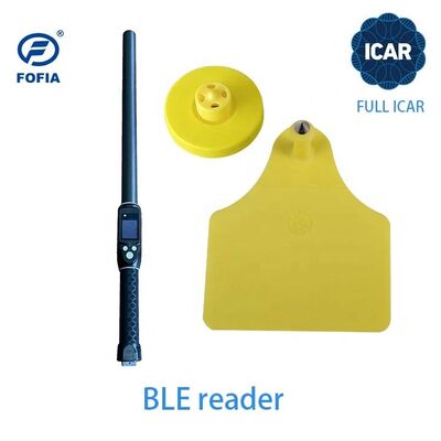 FOFIA Nowy pełny ICAR Trwały wodoodporny RFID TPU Żółte etykiety uszu ET908+T905 Farmy Chips 5-letnia gwarancja bydło 14,5 mm
