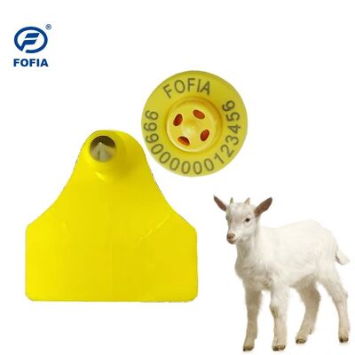 Fofia ET957+T967 Kombinacja owca koza Elektroniczny użytek gospodarstwa rolnego Śledzenie etykietki słuchowej Nowa wysokiej jakości kodująca laserem RFID TPU 3 lata
