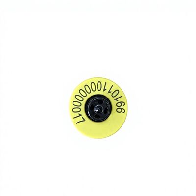 Nowy pełny ICAR ET908+T901 wodoodporny RFID LF TPU Żółte etykiety uszu zwierzęce 14,5 mm Chipsy bydło krowie 5 lat gwarancja bydło